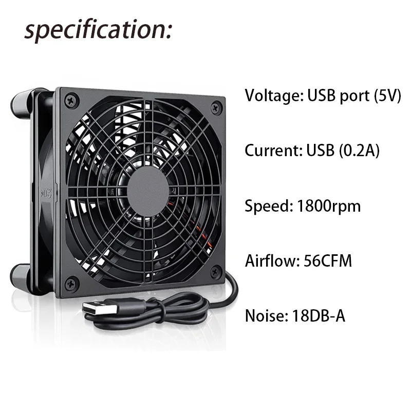 Router Cooling Fan High Airflo - đánh giá và giá Diy Electronics Case